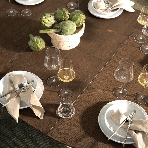 4 BOLIA Silhouette White Wine Crystal Glasses Danish - Picture 3 of 7